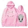 Jujutsu Kaisen Anime Clothes Satoru Gojo Tisk S kapucí Muži Ženy Mikiny Převládající Streetwear Harajuku Manga Unisex mikina