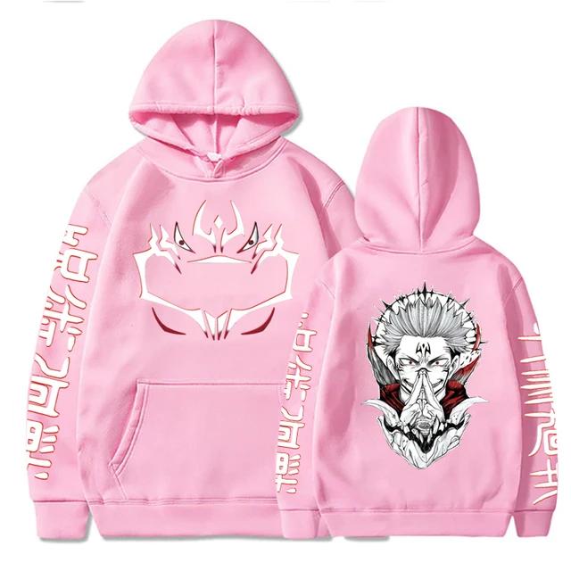 Jujutsu Kaisen Anime Clothes Satoru Gojo Tisk S kapucí Muži Ženy Mikiny Převládající Streetwear Harajuku Manga Unisex mikina