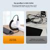 3 In 1 Retractable Usb Cable 6a 66w Fast Charging T-type Spring Data Cable Compatible For Ios