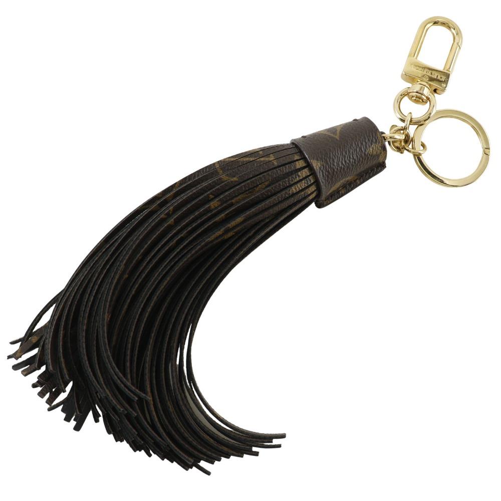 LOUIS VUITTON Tassel key ring MP1768 Bag charm Brown Monogram canvas unisex Used