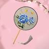 Chinese Style Embroidered Round Fan Silk Vintage Group Fan  Performance Props