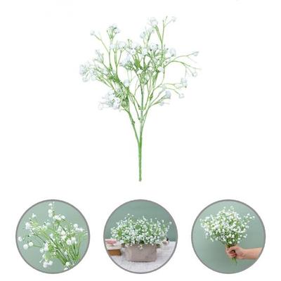 Plastic Artificial Flower Exquisite Fashion White Artificial Flower Fake Flowers Bouquets