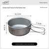 Japanese Style Titanium Camping Pot: Portable, Folding, Multi-functional Outdoor Cookware for Soup and Wild Cooking.