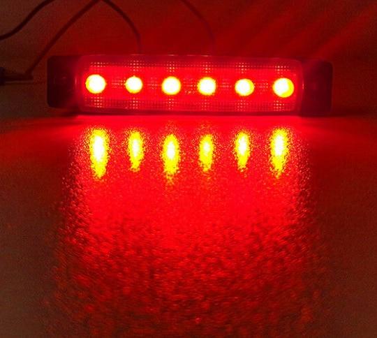 

Габаритные огни автомобиля светодиодные 12/24 В 6 светодиодов SMD автомобиль автобус грузовик грузовик боковой указатель поворота габаритный индикатор светодиодный фонарь прицепа задний боковой фонарь Red