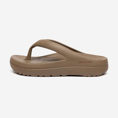 [AKIII CLASSIC] Arch-Fit Foam Flip-Flops Desert Taupe [AKAOMUP01492-Desert Taupe]