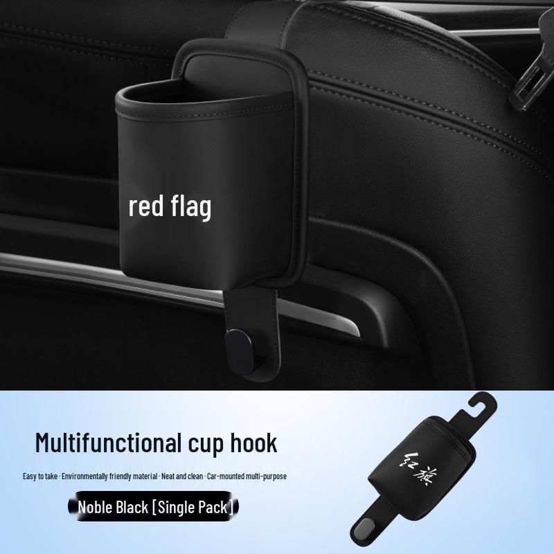 Car Cup Holder and Seat Back Hook for Hongqi HS5/H5/H7/H9/EHS9 - Vehicle Storage Accessory