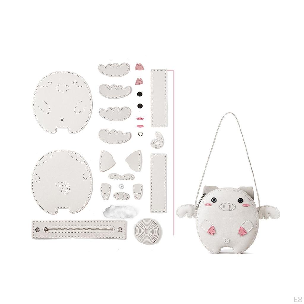 DIY Sada na výrobu tašky přes rameno Crossbody Šití Kompletní sada Unikátní Roztomilé Kožedělné výrobky