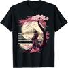 Aesthetic Vintage Samurai Japanese Art Samurai Retro Cherry T-Shirt