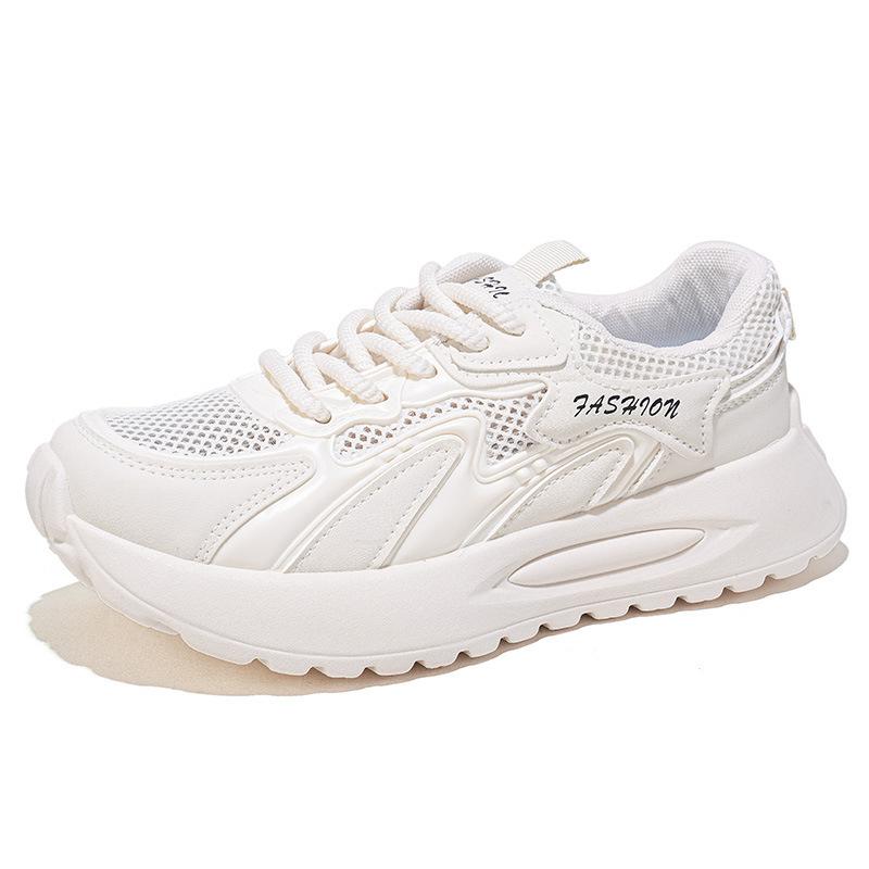 Summer new breathable mesh sports shoes thick-soled casual soft-soled mesh shoes dad shoes