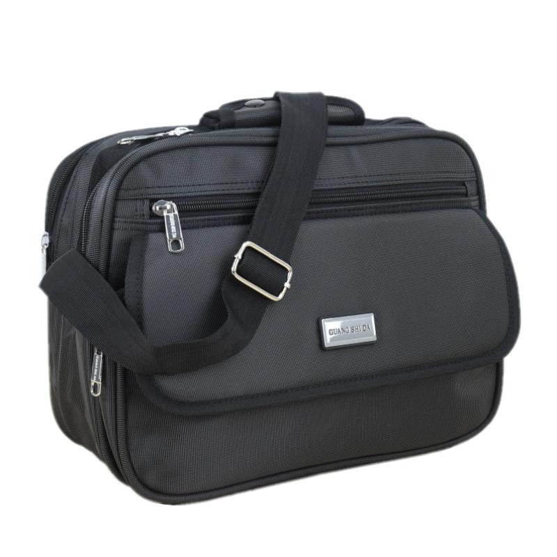 Black Waterproof Messenger Bag for Men and Women - Shoulder, Cashier, Storage, Express Handbag, and Wallet In One