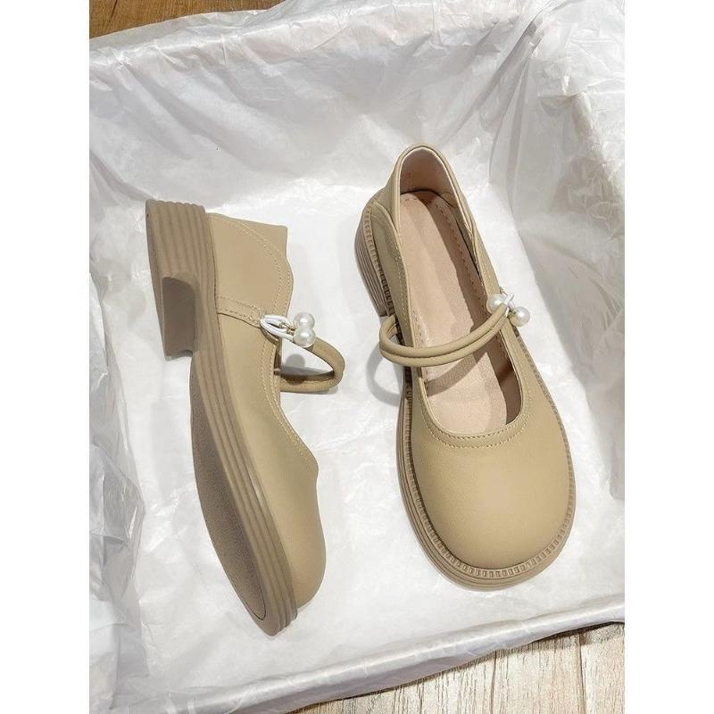 Mary Jane shoes summer new college style single shoes flat sole gentle wind small leather shoes women