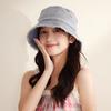Korean Style Denim Bucket Hat Washed Denim Sun Protection Hat Retro Sun Hat  Outdoor