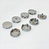 4 pezzi 68mm 65mm 60nmm 56mm 50mm 49mm 48mm Nero Cromo Argento Base Vuota Coprimozzo per Modifica Auto Universale Senza Logo Coprimozzo