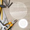 DOITOOL Circular Ruler, Circle Ruler Template, Center Finder, Protractor Tool for Lathe Work, Woodworking, and Crafts, 300mm Diameter, for Wood Turner