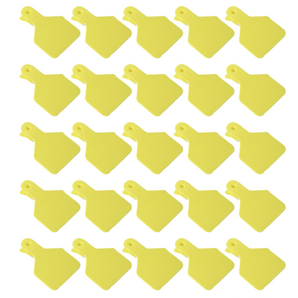 25 STÜCKE Vieh Kuh Rinder Blank OnePiece Ohrmarke Zeichen ohne Wort Bauernhof Tier Identifikation