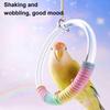 Parrot Swing Rope Ring Toy Perch For Bird Conure Swing Ring For Parrot Parakeet Cockatoo Lovebird Cockatiel Canary Conure