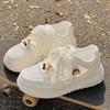 Versatile milk fufu mesh thin shoes women's 2026 spring and summer new niche casual breathable bread thick bottom