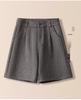 Women's High Waist Woolen A-line Shorts - 2025 Spring Collection
