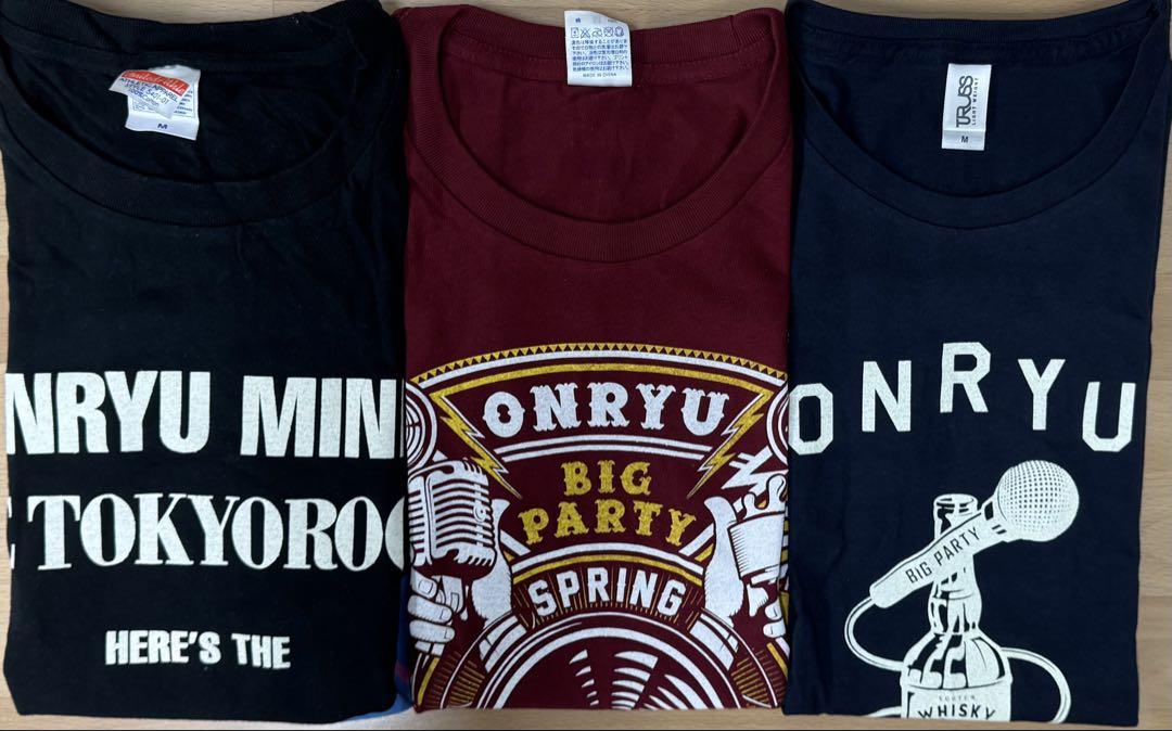 

[USED] Onryu Event T-shirt M size 3 pieces sold in bulk Band