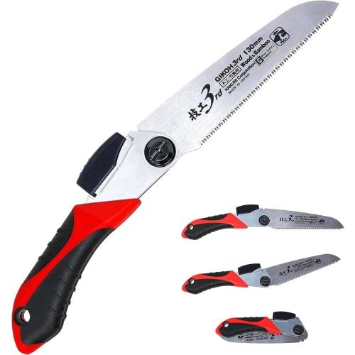 KAKURI Replaceable Blade Folding Saw for Woodworking, 130mm