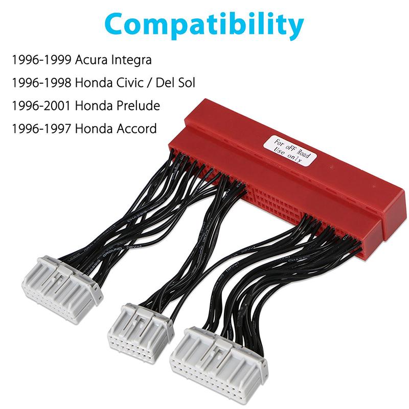 Obd2A Til Obd1 Konverterings Ecu Jumper Sele Adapter For Civic Accord Acura