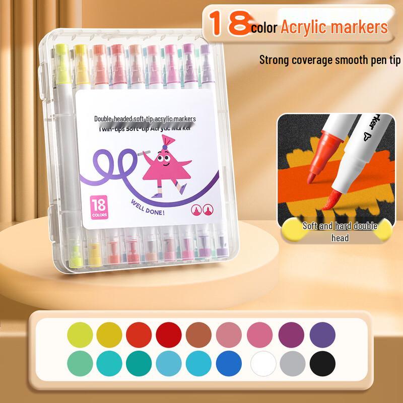 Washable Double-Ended Acrylic Marker Pens
