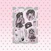 Domi Korean Style Sweet & Cool Girl Character Sticker Book – Creative Journal Stickers