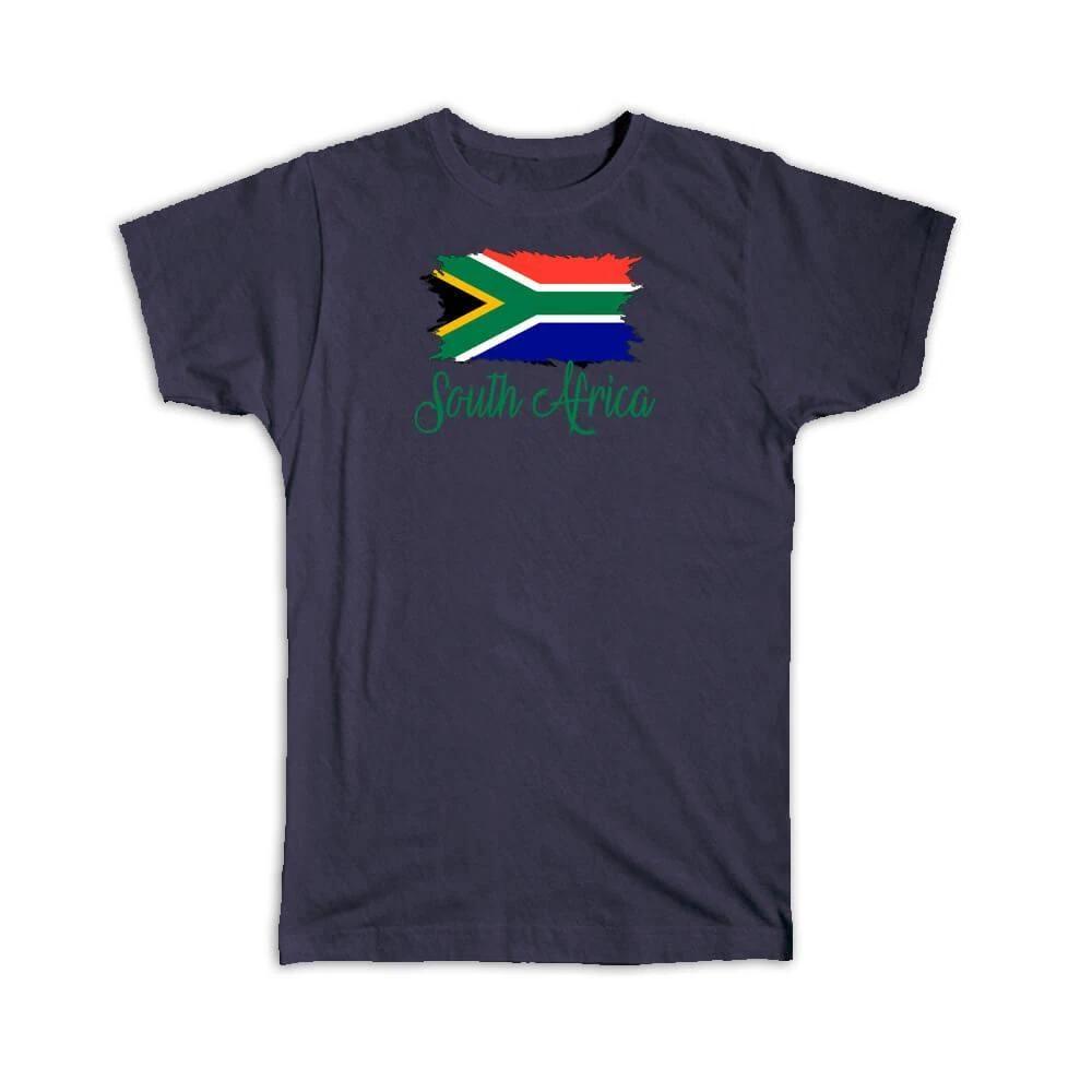 Gift T-Shirt : South Africa Flag African Country Expat L