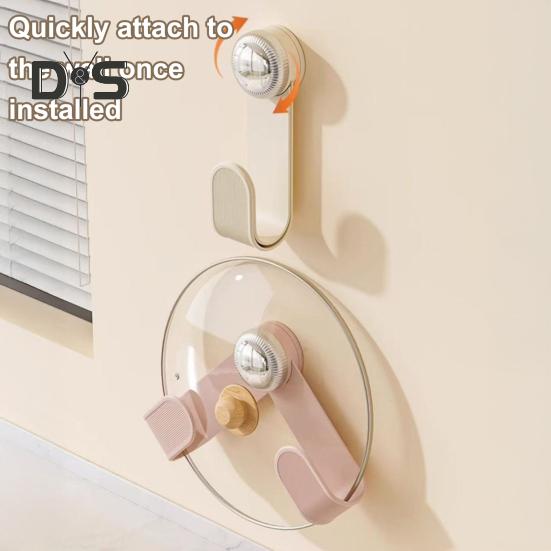 Βεντούζα Ράφι Καπακιού Κατσαρόλας Ρυθμιζόμενος Σχεδιασμός Απλή Εγκατάσταση Επιτοίχιος Αποθηκευτικός Ράφτης Καπακιών Κατσαρόλας Θήκη Καπακιού Τηγανιού