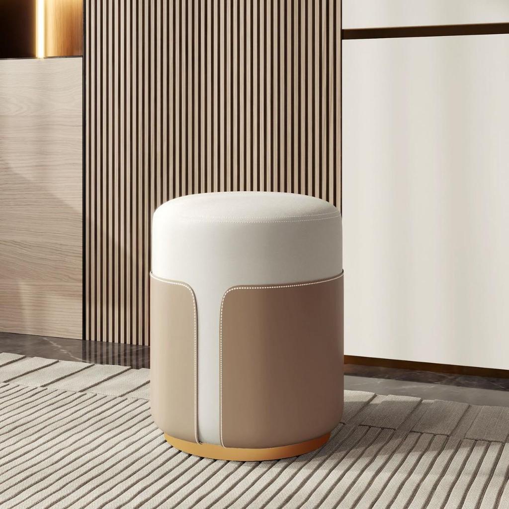 Luxury Makeup Stool: Modern Minimalist Vanity Chair for Girls' Bedrooms and Nail Art Spaces
