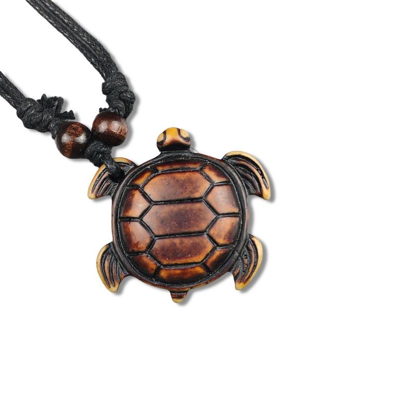 Vintage Animal Necklace, Springy Turtle Resin Jewelry Pendant, Sweater Chain Couple Accessories
