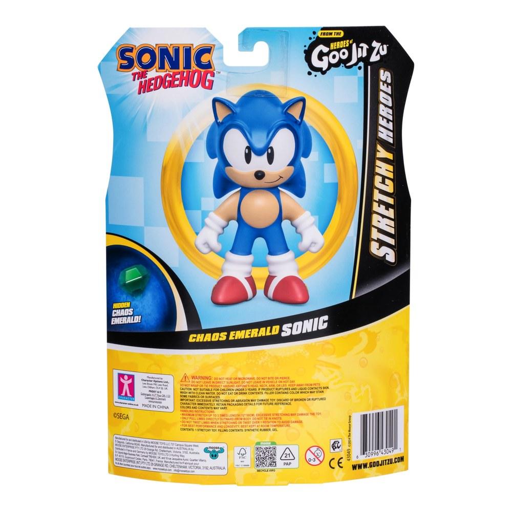 Heroes of Goo Jit Zu Sonic The Hedgehog Chaos Emerald Sonic Stretch Hero Squeeze Body Fist Limbs