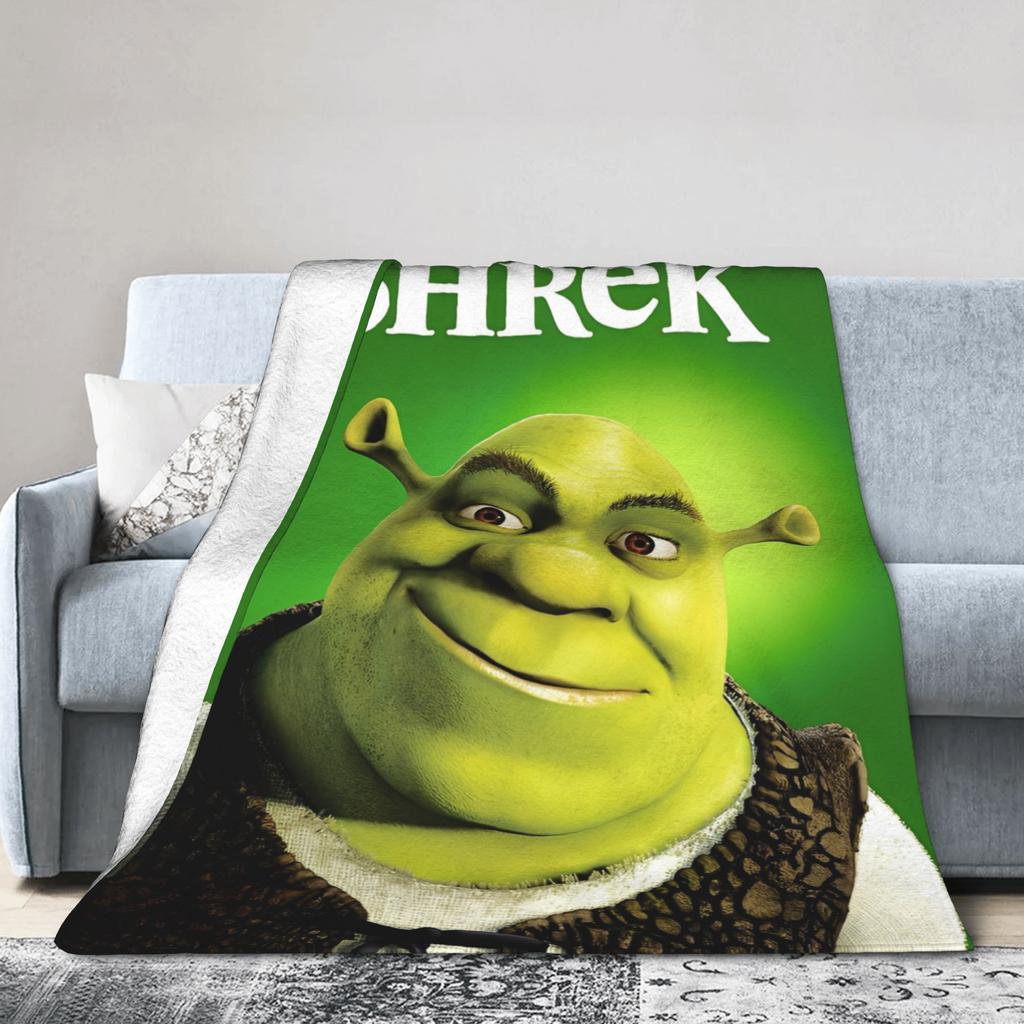 Funny Shreks Meme Printed Blanket For Men Women Super Soft Warm  Throw Blankets for Living Room 50x60 Inches Multi-size