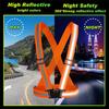 Chalecos de Seguridad Reflectantes Ligeros Ajustables Chaleco Elástico Chaqueta Tiras Reflectantes Hi Vis para Control de Tráfico Correr Ciclismo