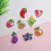 100Pcs Mixed Cartoon Glitter Watermelon Strawberry Cherry Flatback Resin Cabochon Scrapbooking for Phone Fruit Decoration DIY