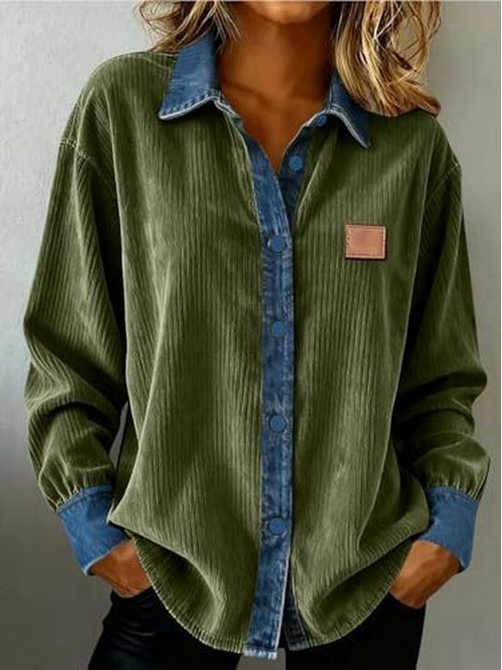 2026 Vår/Höst Unik 3D-rutmönstrad Långärmad Skjorta för Kvinnor - Europeisk & Amerikansk Stil