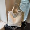 Vintage Corduroy Tragetasche für Damen Große Kapazität Schulter-Handtasche Lässige Tägliche Einkaufs-Reise-Tasche