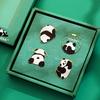 Sichuan Chengdu Giant Panda Metal Bookmark Gift Box - Cute Cartoon Chinese Style
