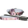 Women Laser Faux Leather Rivet Choker Necklace with Sex Leash Night Club Jewelry