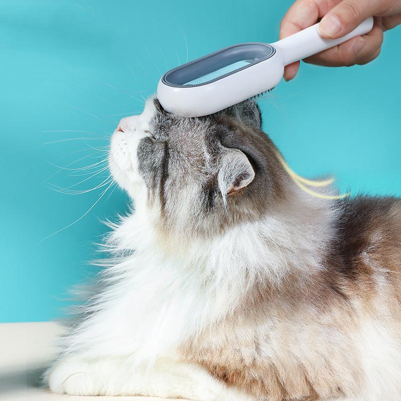 Spazzola Toelettatura Animali Multifunzionale Pettine per Gatti Cani Rimuove Pelo Fluttuante Pelo Appiccicoso Forniture Toelettatura Pulizia Animali Domestici Spazzola per Gatti