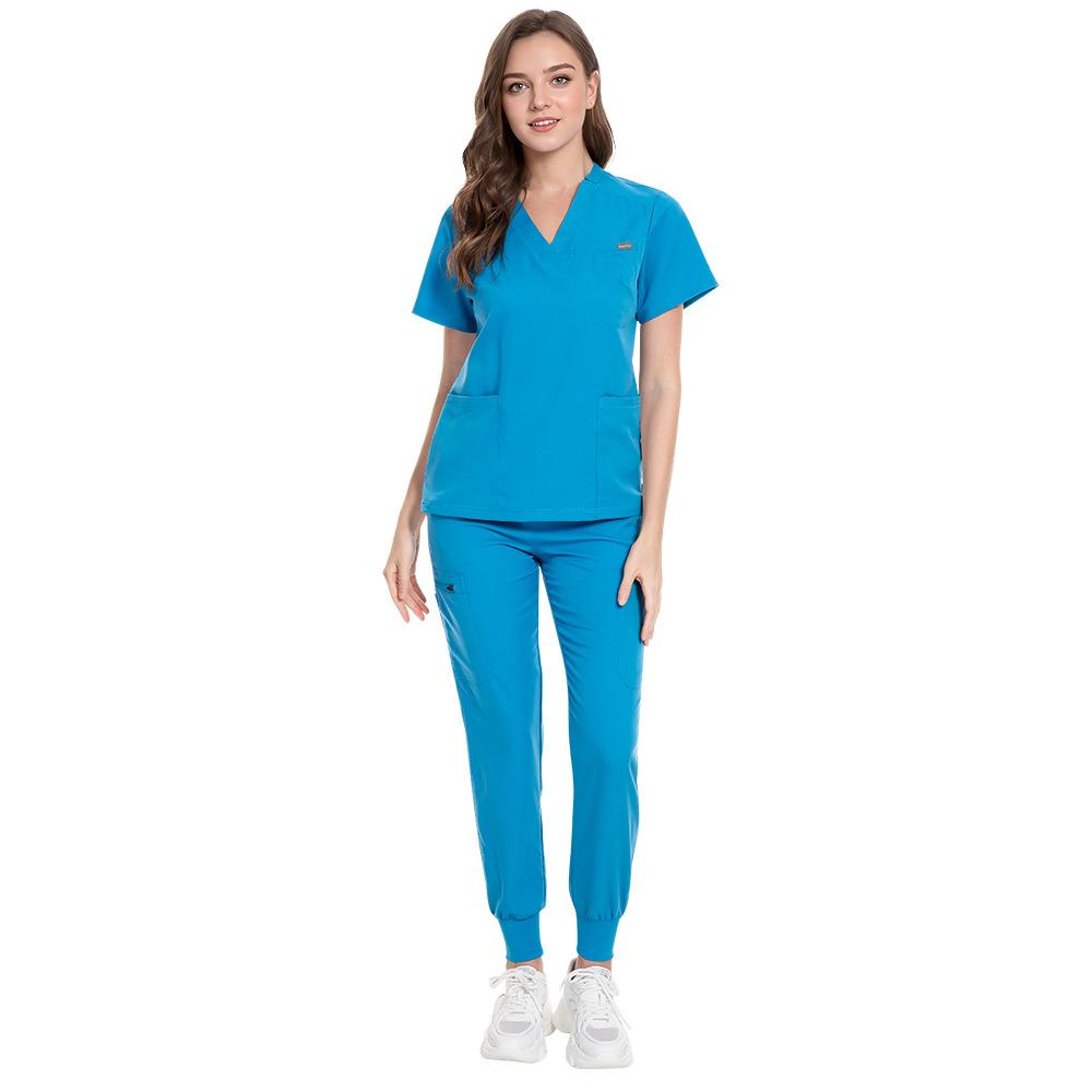 Women's and Men's Short Sleeve Scrub Suit for Dental, ICU, and Salon Professionals