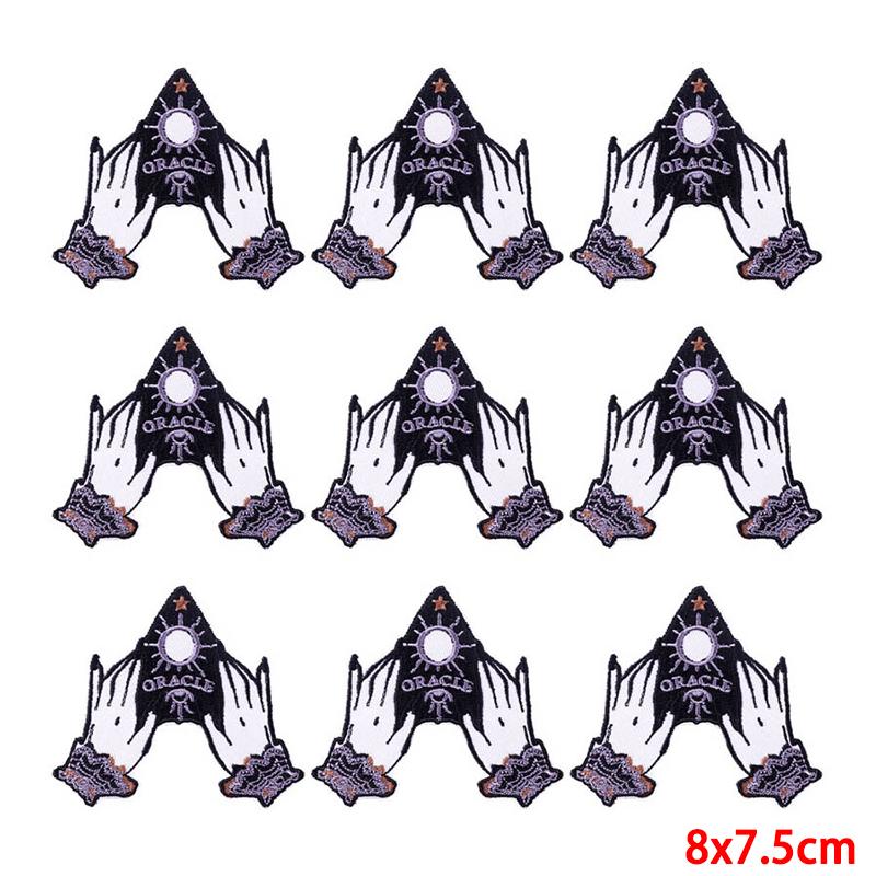 10 Pcs/lot Wholesale Embroidery Patch Iron On Patches For Clothing Patches On Clothes Jackets Decor Applique Sew Supplies