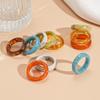 Korean Style Candy Color Finger Buckle Jewelry Accessories Geometric Forefinger Ring  Decoration