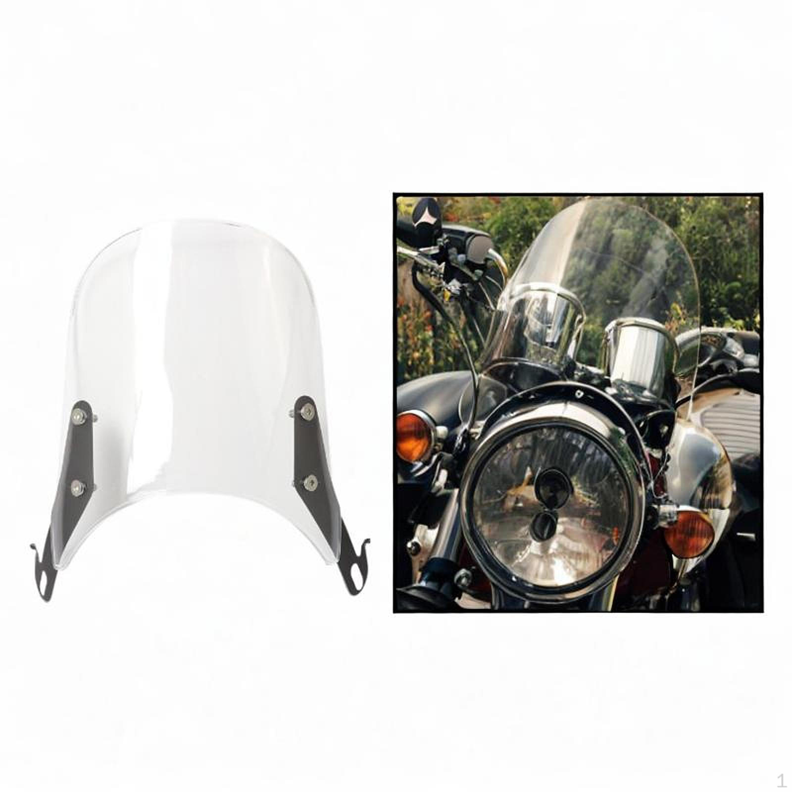 

Вітрове скло двигуна. Переднє лобове скло. Простий у встановленні вітровий дефлектор мотоцикла білий