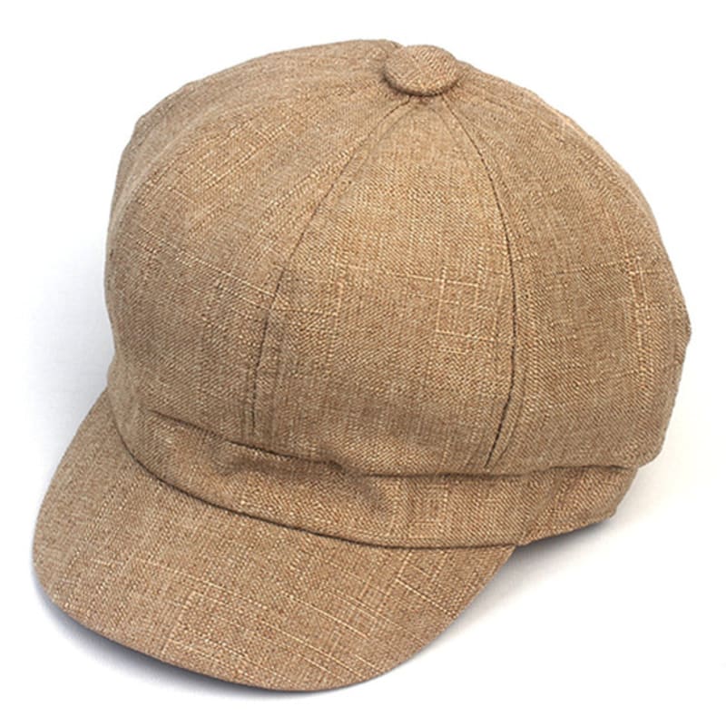 

Universal chemistry Hard Linen Beige Newsboy Cap FREE