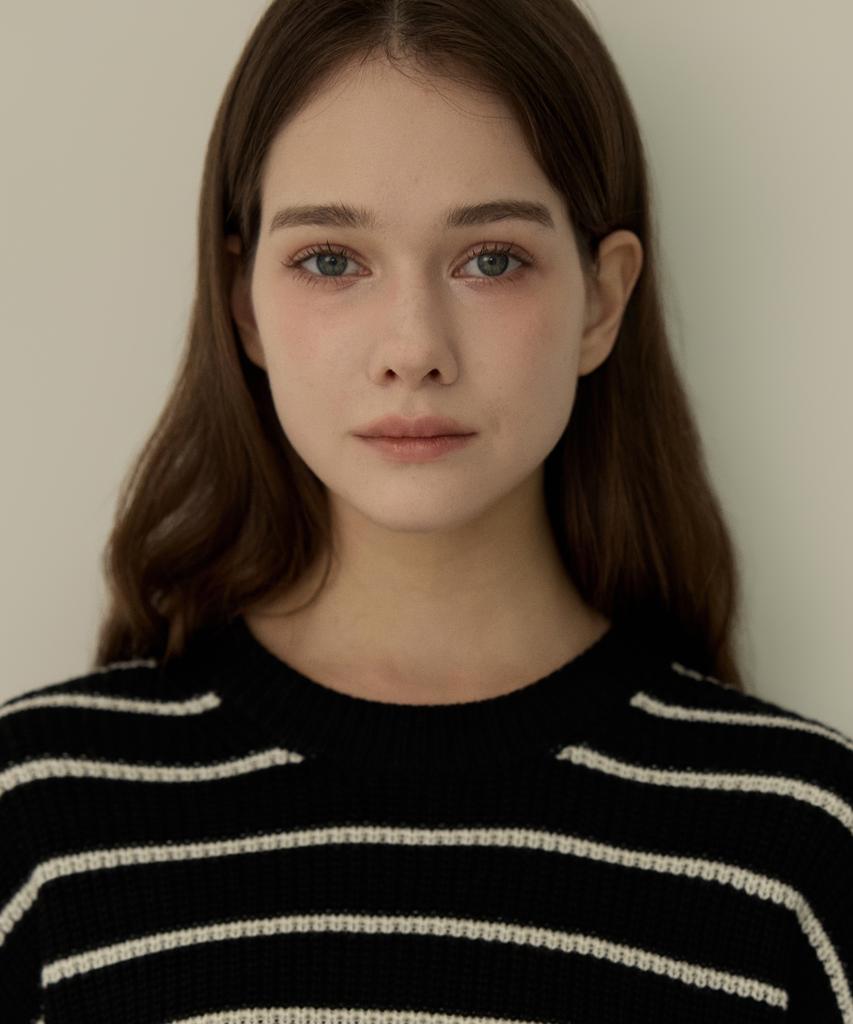 ELLIOTI Stripe Wool Knit Sweater_2Color