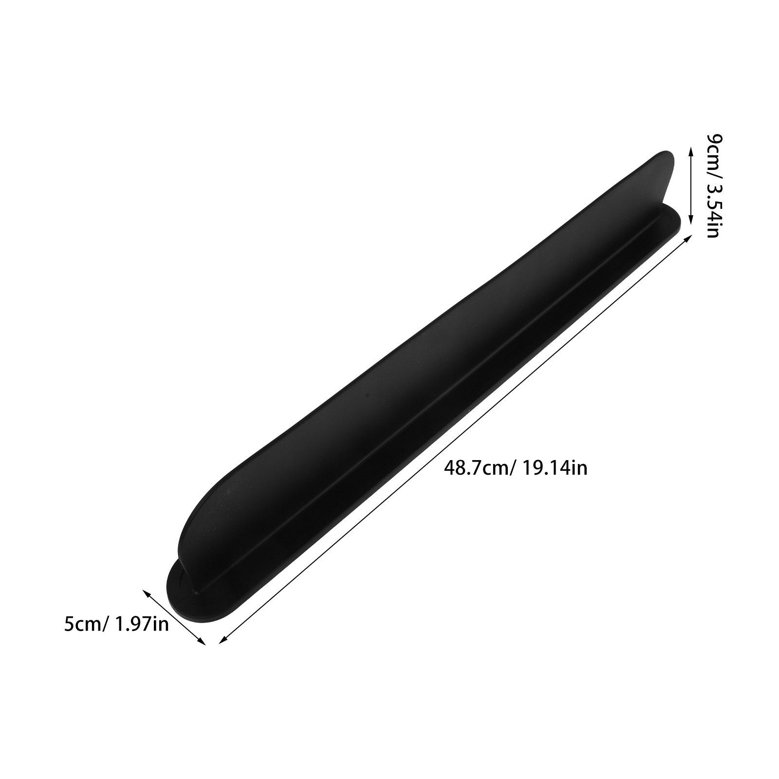 Kitchen Sink Silicone Water Splash Guard Suction Base 19.17x3.54 Inch Flexible Splash Protector Countertop Sink Barrier Water