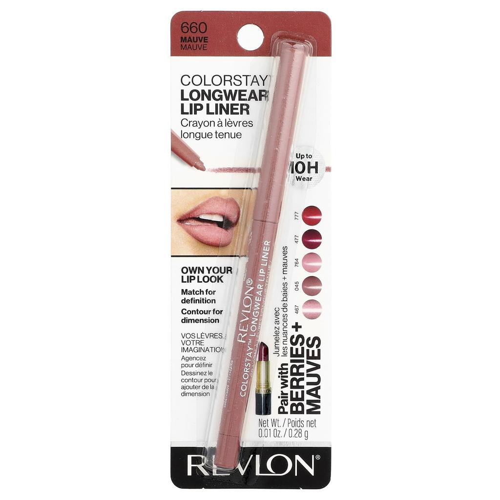 Revlon, ColorStay™, Longwear Lip Liner, 660 Mauve, 0.28 g (0.01 oz)