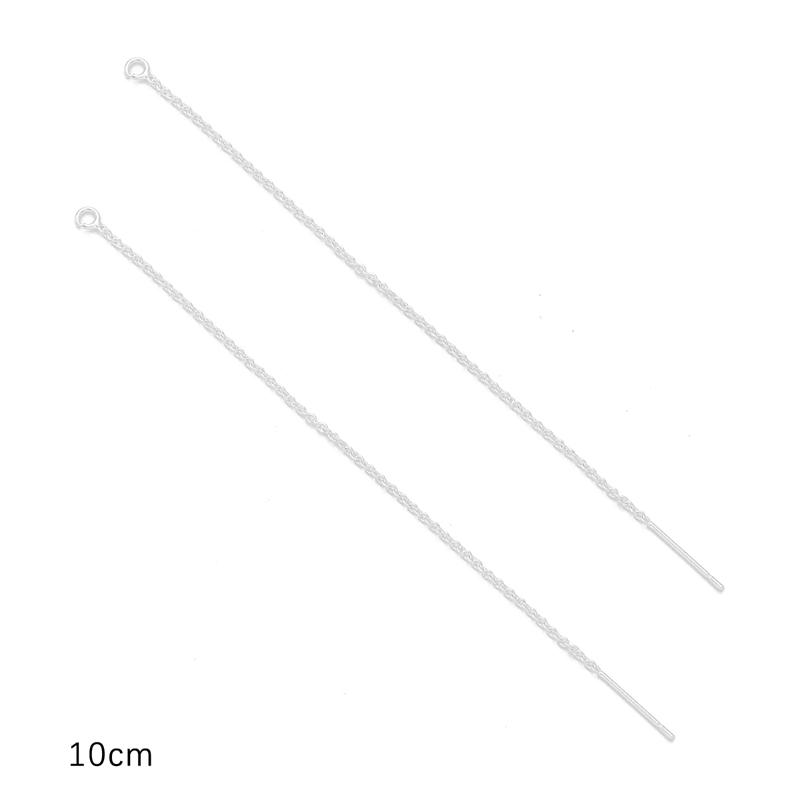 

2шт медная цепочка для DIY ожерелье браслет серьги ювелирные изделия аксессуары для рукоделия style 05 серебряный