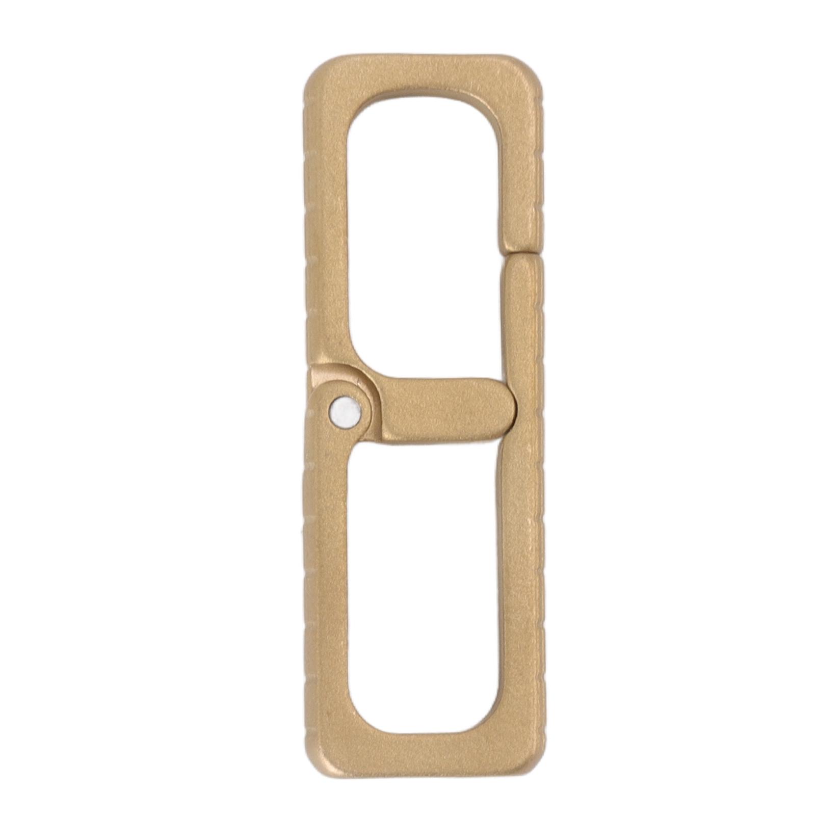 

Brass Spring Snap Hook Rectangle Carabiner Clip for Backpack Buckle Keychain Keyring